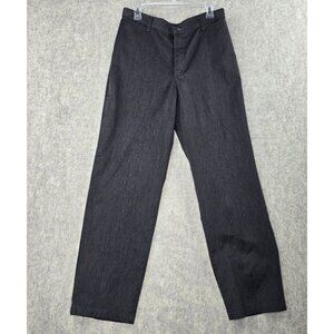 Stretch Riders Womens Stretch Pants Dark Grey Size 12M Relaxed Straight Cotton
